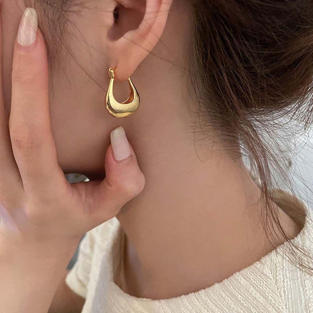 MXGOODS Bông Tai Mạ Bạc Dáng Dài Phong Cách Retro Thời Trang Cho Nữ