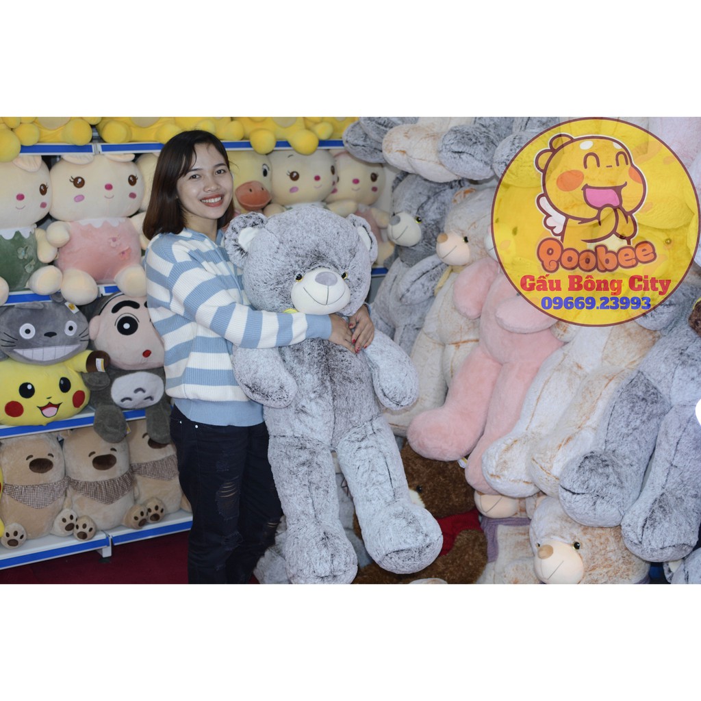 Gấu Bông Teddy Lông Tuyết - Thú Nhồi Bông cao cấp dễ thương