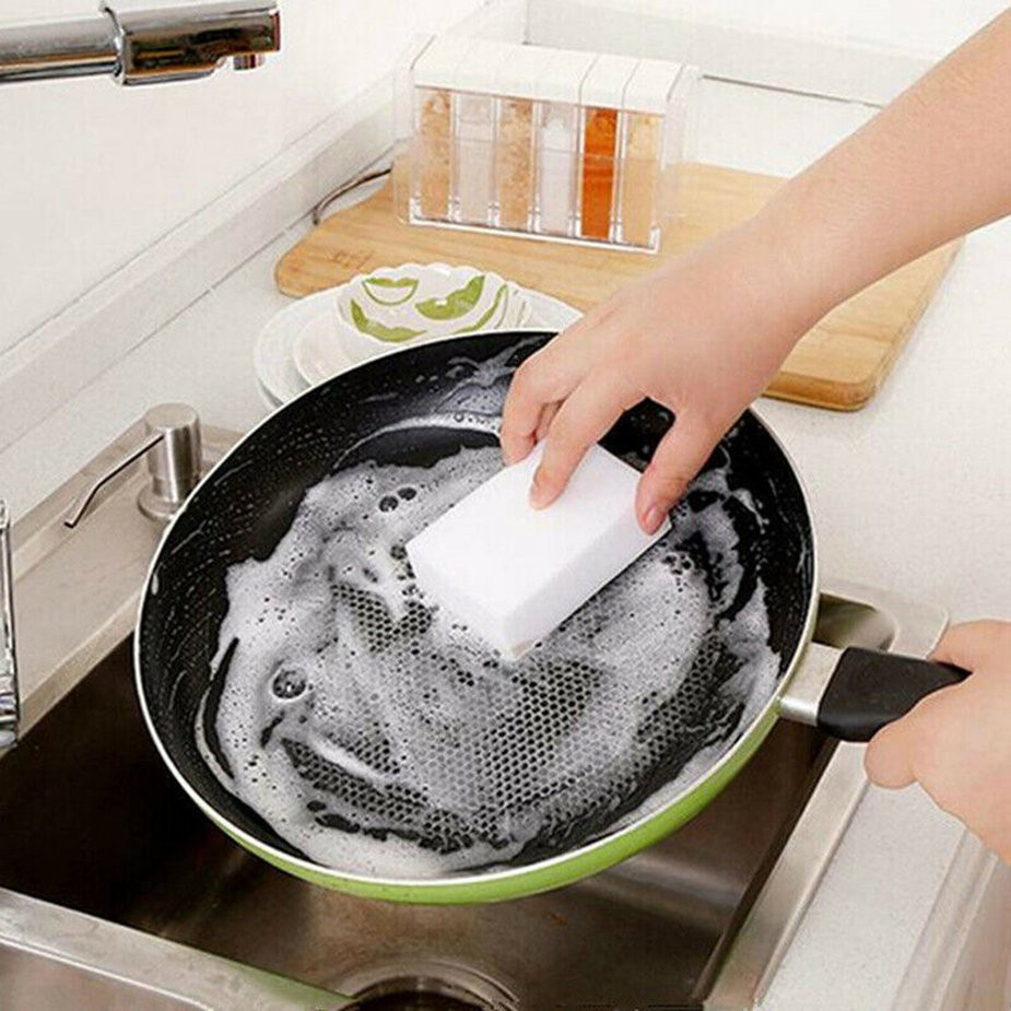 50pcs Magic Sponge Eraser Cleaning Melamine Foam Cleaner Pad Kitchen cleaning sponge car wash sponge Scrub dish sponge