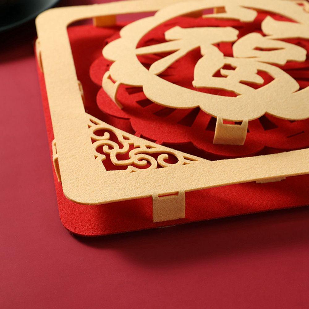 Phụ Kiện Trang Trí Năm Mới Phong Cách Trung Hoa 3D Độc Đáo