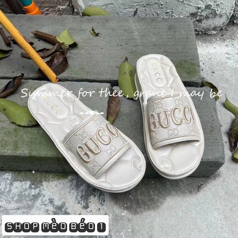 Dép gc quai ngang hoạ tiết fullbox hàng quảng châu cao cấp