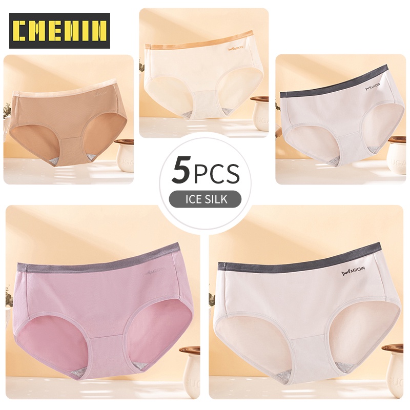Bộ 5 Quần Lót Cotton Kháng Khuẩn Quyến Rũ Cho Nữ (5Mm048