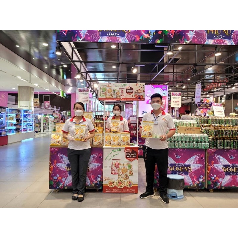 Yến mạch trái cây sunrise granola túi zip 300g