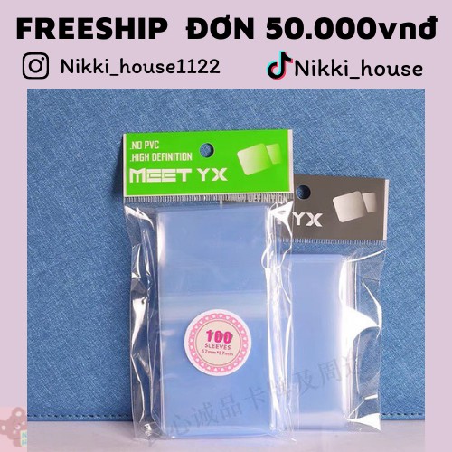 ❌DÀY❌Sleeve Bọc card chất liệu dày dặn Meet