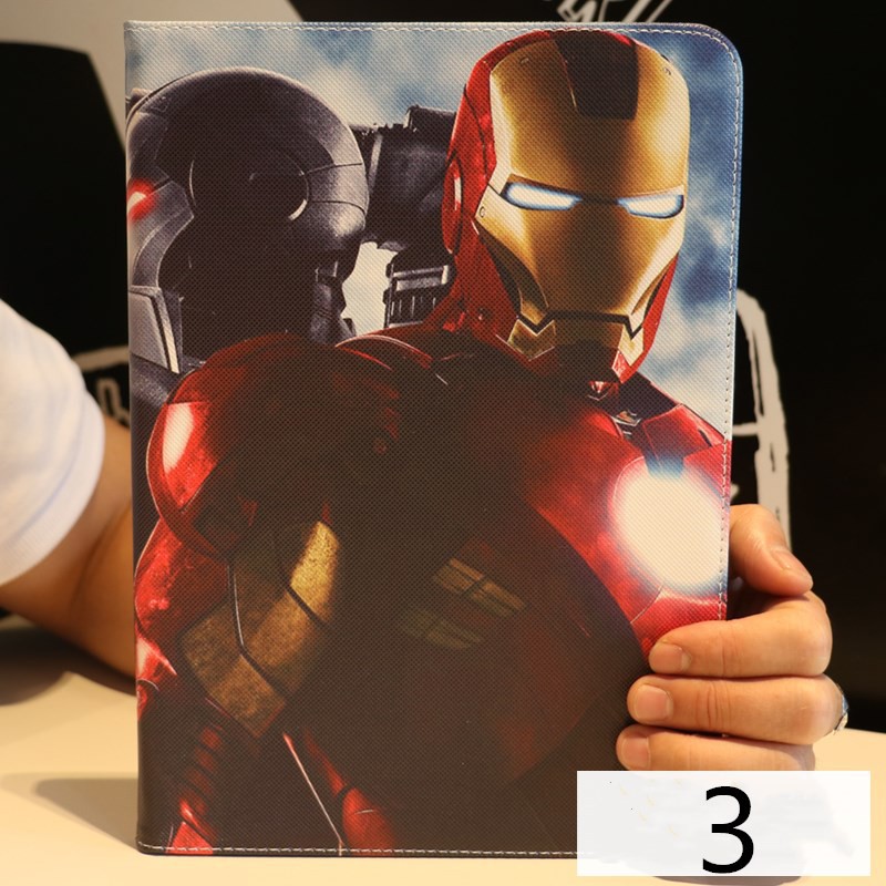 Bao da cao cấp in hình/logo các siêu anh hùng cho iPad Air 1 2 | BigBuy360 - bigbuy360.vn