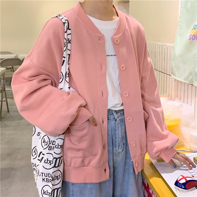[SẴN] Áo khoác thun nỉ nữ Ulzzang Quảng Châu AKN6