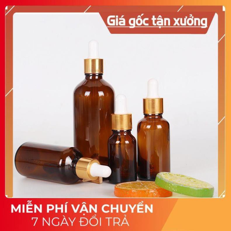 Lọ Chiết Serum ❤ GIÁ TỐT NHẤT ❤ [15ml,20ml,30ml] Lọ đựng tinh dầu bóp giọt Khoen Vàng chiết mỹ phẩm .