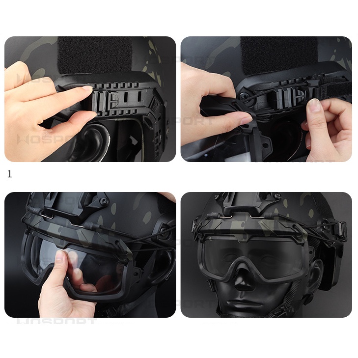 Kính bảo vệ gắng nón bảo hiểm