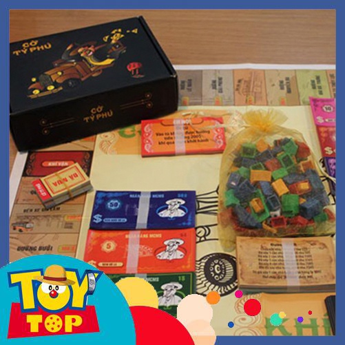 Đồ chơi cờ tỷ phú việt nam - board game tài chính việt hóa hấp dẫn