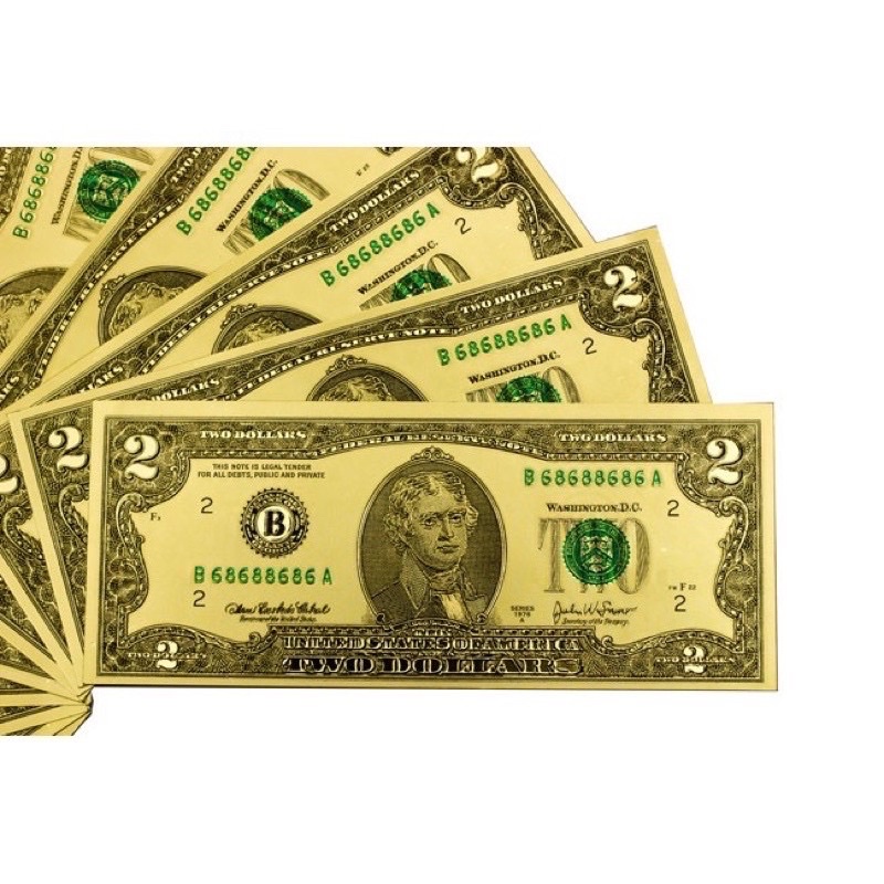 Tờ 2 Đô Mạ Vàng - Tờ 2 USD