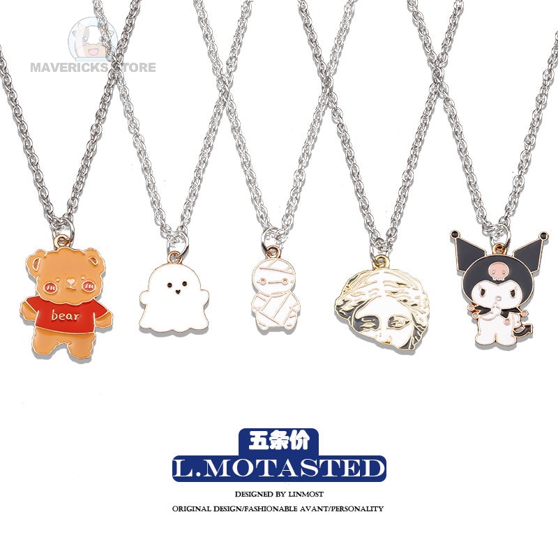 Dây chuyền mặt hình hoạt hình Kuromi cho nam và nữ