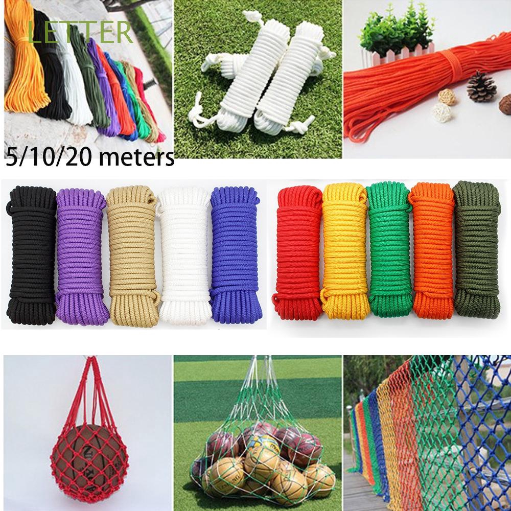 Dây dù 5/10/20 mét 10 màu 3mm hỗ trợ cắm trại đa năng tiện dụng