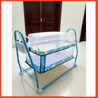 Nôi em bé đa năng | Nôi võng tự động cho bé+ Tặng hai dây curoa dự phòng