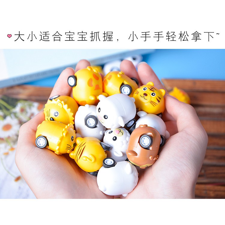 Đồ chơi con vật mini xe chạy dây cót dễ thương, mô hình xe ô tô nhỏ cho bé Doli Kids