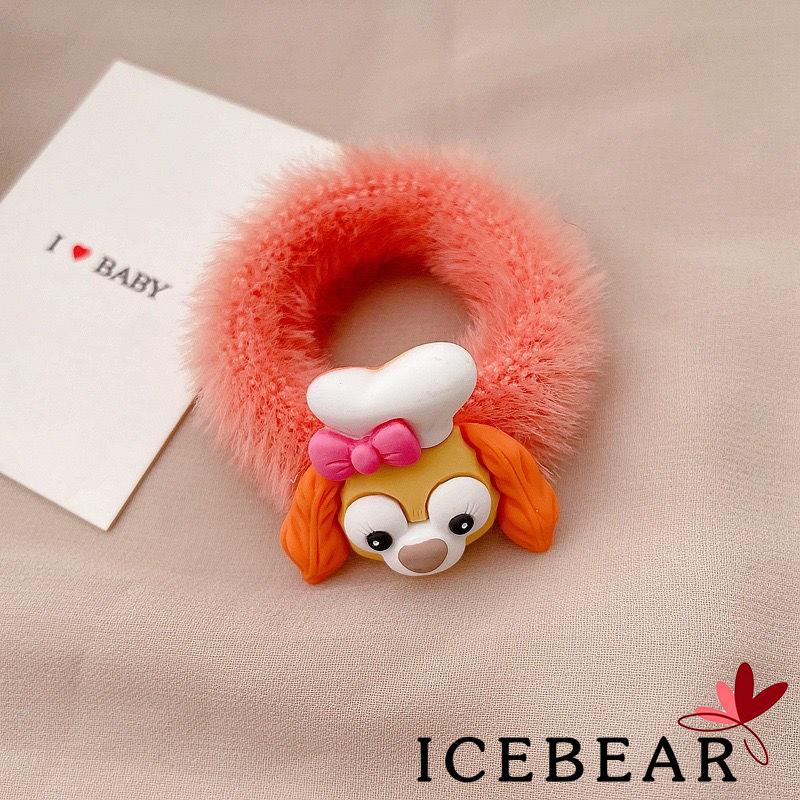 Dây buộc tóc co giãn hình đầu động vật dễ thương cho nữ