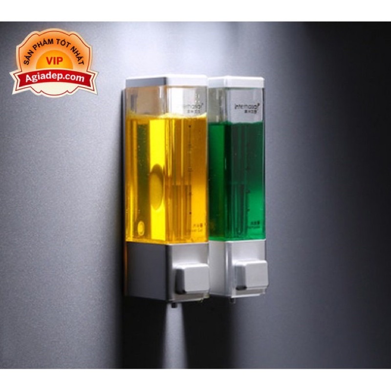 Bình đựng nước rửa tay dầu gội treo tường nhà tắm khách sạn nhà nghỉ
