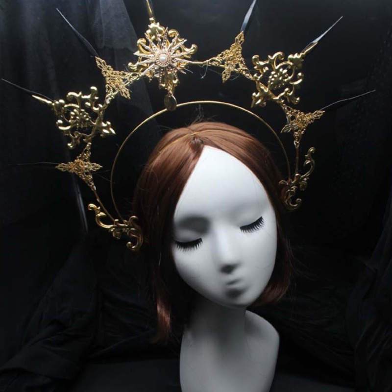 Phụ Kiện Vương Miện Kim Loại Tự Làm Phong Cách Lolita Vintage
