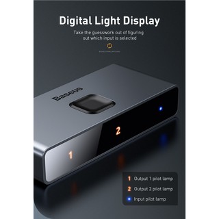 Bộ Chia Cổng HDMI 1 ra 2 Baseus 4K