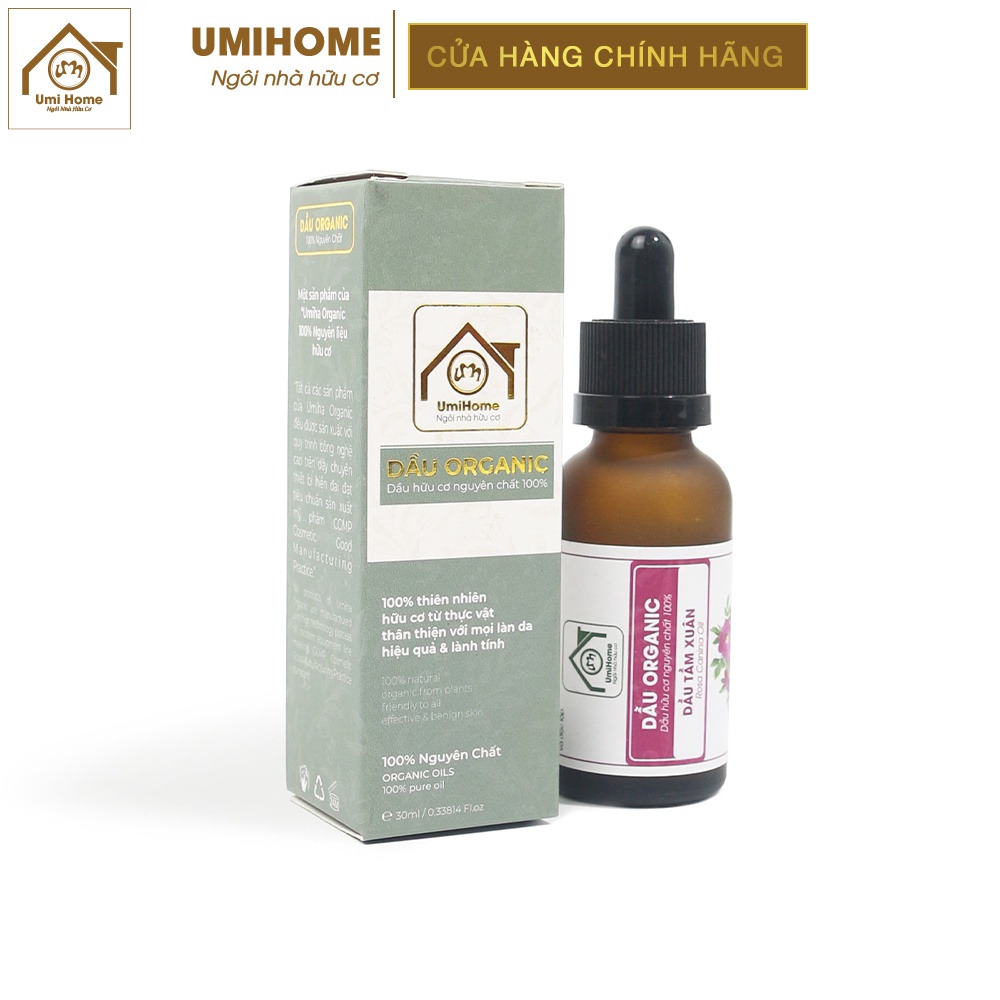 Dầu Tầm Xuân hữu cơ UMIHOME nguyên chất - Rosehip oil 100% Organic 10ML