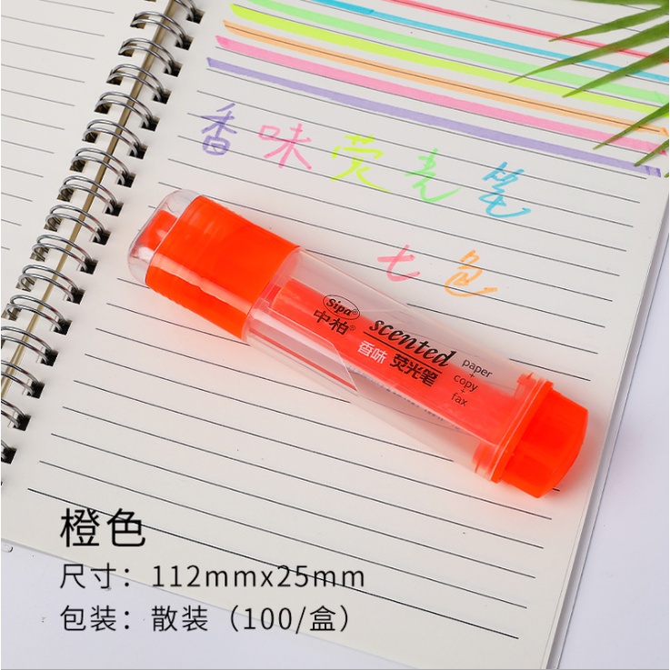 Bút highlight dạ quang đánh dấu dòng nhiều màu có mùi thơm Scented