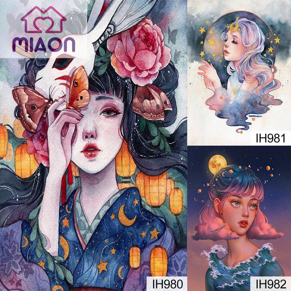 Bộ Tranh Đính Đá Tự Làm Hình Cô Gái Độc Đáo | BigBuy360 - bigbuy360.vn