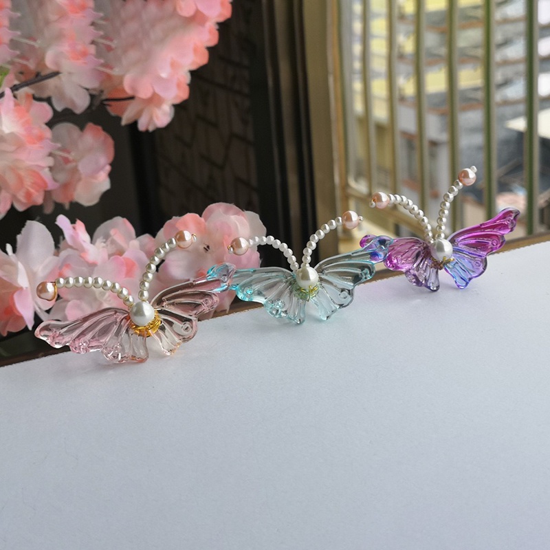 Trâm chuồn chuồn bươm bướm phong cách cổ trang dùng cho cho cosplay, búi tóc phối với cổ phục việt phục