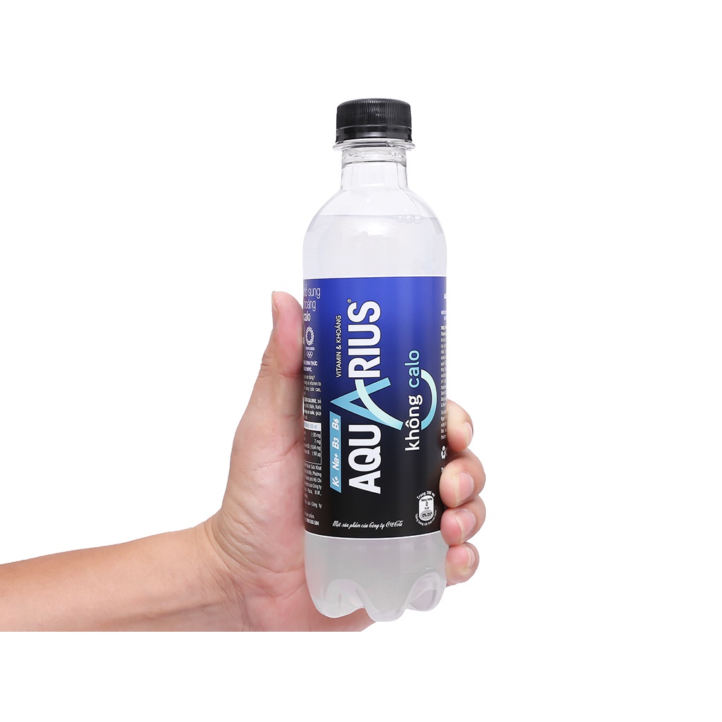 Thùng 24 chai nước uống vận động Aquarius Zero 390ml - Bù nước - Bù khoáng - Thức uống thể thao cho ngày dài năng động