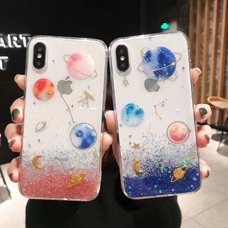 Ốp Điện Thoại Họa Tiết Bầu Trời Đầy Sao Xinh Xắn Cho Iphone Xs Max Xr