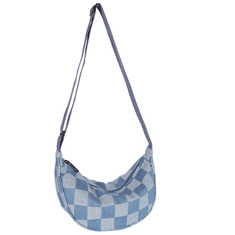 Túi Đeo Chéo Vải Denim 2022 Thiết Kế Mới Năng Động Thời Trang