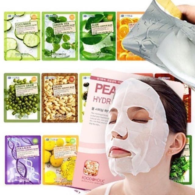 Mặt nạ giấy 3D 💥Freeship💥 Foodaholic Mask Hàn Quốc giúp cấp ẩm, làm mát da, dưỡng da trắng sáng, mịn màng SP14 | BigBuy360 - bigbuy360.vn