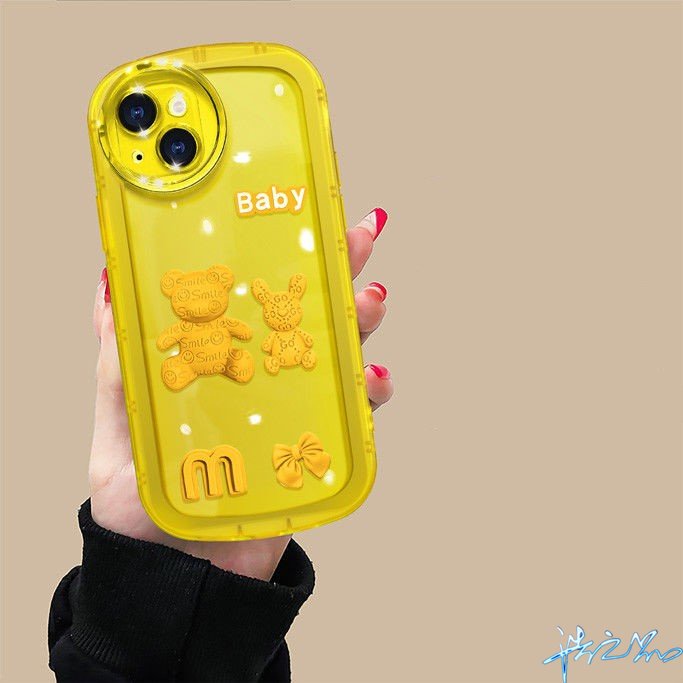 Ốp Điện Thoại Gắn Búp Bê Gấu 3D Cho iPhone 11 Pro Max case 7 Plus 8 Plus 6 6S Plus X XS XR XS Max