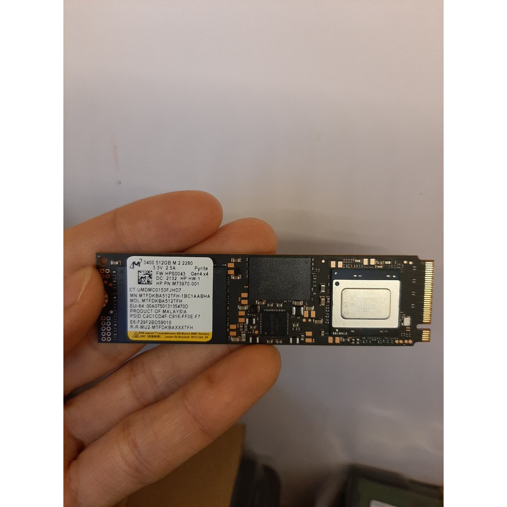 Ổ Cứng SSD 512GB Micron 3400 NVMe M2 PCIe Gen4 x4 2280 (MTFDKBA512TFH)