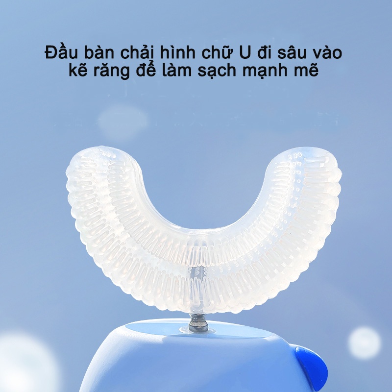 Bàn Chải Đánh Răng Điện Cho Bé Chữ U Sinex, Máy Đánh Răng Tự Động Cho Bé, An Toàn, Không Độc Hại, Diệt Khuẩn 99% 2022