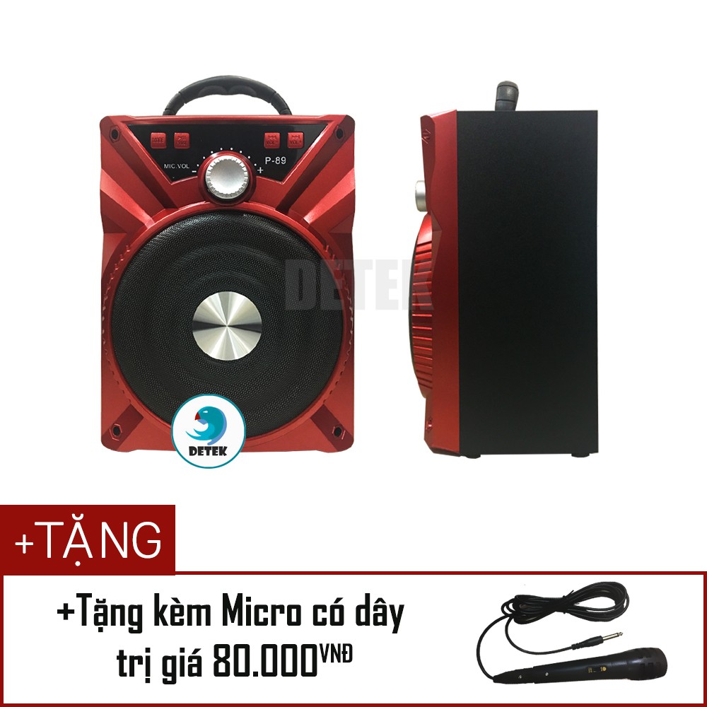 Loa Karaoke Bluetooth P88  tặng kèm micro có dây