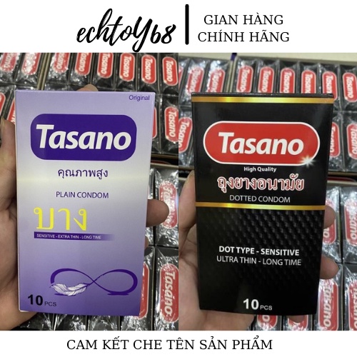 Bao Cao Su TASANO Thái Lan Hương Chuối - Kéo Dài - Hộp 10 Chiếc