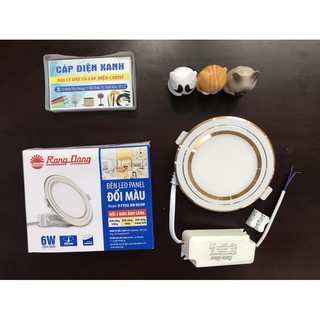 Đèn Led Âm Trần Rạng Đông - Siêu Mỏng - Đổi Màu - Kích Thước Khoét 90mm PT05L - PT04 - AT10L Bảo Hành 1 Đổi 1