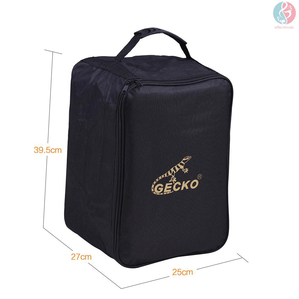 Túi đựng bảo vệ trống Cajon GECKO M03 bằng vải 600D với đệm cotton 5MM với dây đeo và quai xách tiện dụng