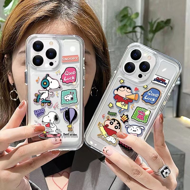 Ốp Điện Thoại Trong Suốt Hình Snoopy Cho iphone 11 13 7 8 Plus 12 13Pro Max X XS Max 7 8 SE 2020