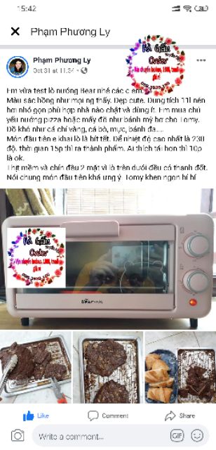 Lò nướng bánh Bear  SẴN- có đồ nướng tặng kèm  hagauorder hagauorder