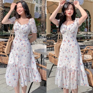 ĐẦM HOA ĐUÔI CÁ CỔ V