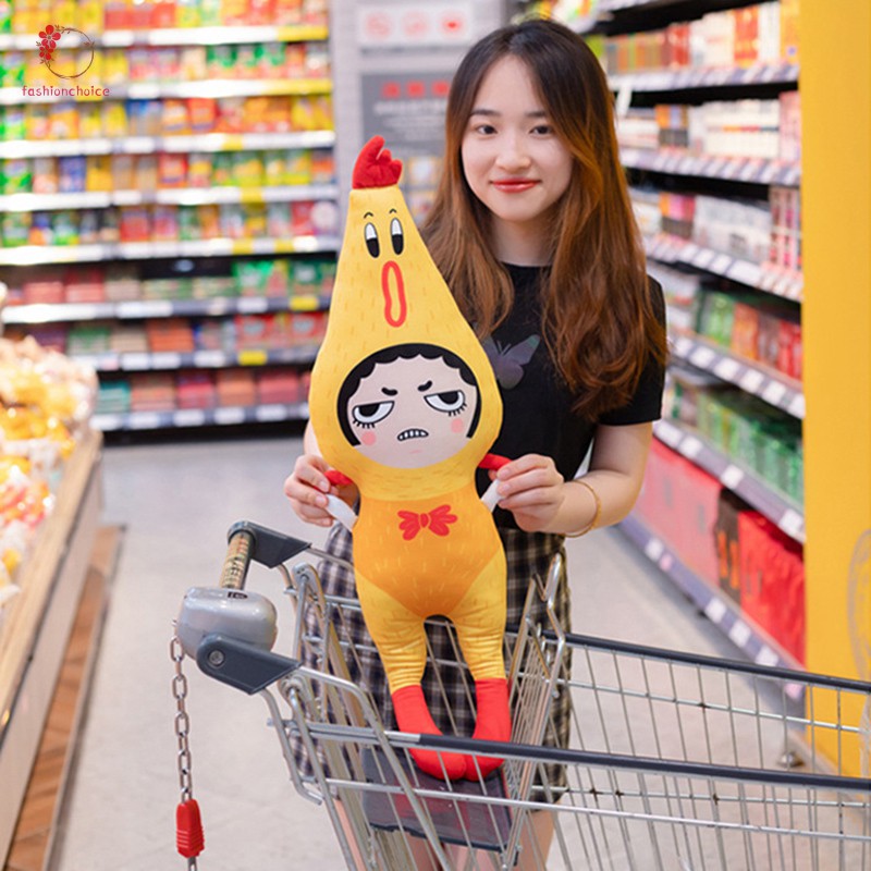Búp bê hình gà la hét nhồi bông có âm thanh vui nhộn