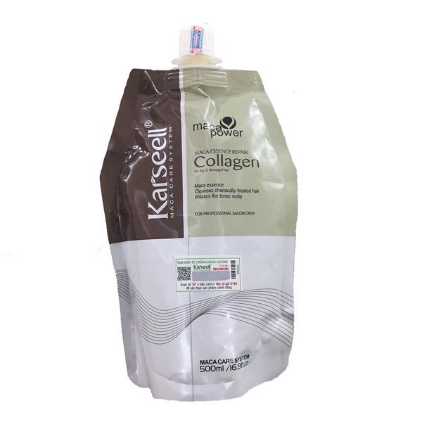 Kem Ủ Hấp Tóc Collagen Karseell Macca Phục Hồi Tóc Hư Tổn Siêu Mềm Mượt | Dầu Ủ Tóc Collagen 500ml