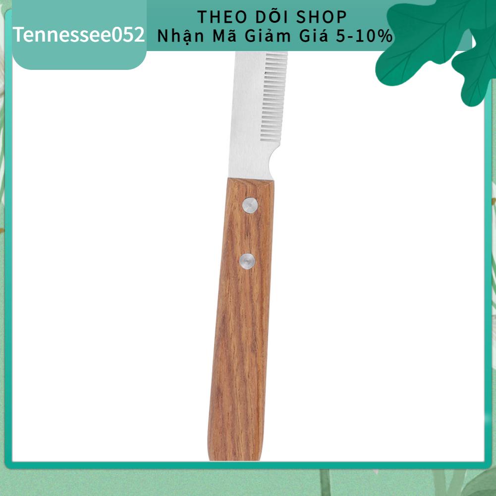 Tennessee052 Lược chải lông cho chó Loại bỏ nút thắt không đau An toàn mèo có tay cầm bằng gỗ để sử dụng phải