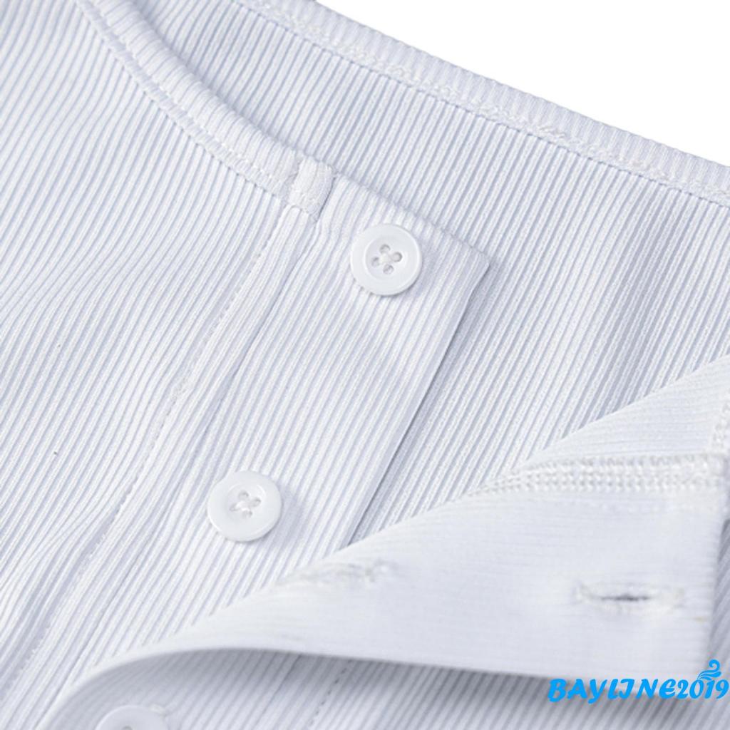 Áo Hai Dây Màu Trơn Xẻ Tà Phối Hàng Nút Phía Trước Thời Trang Cho Nữ