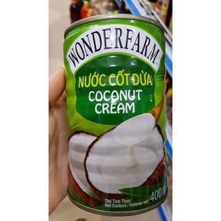 combo 6 Lon Nước cốt dừa Wonderfarm 400ml / 160ml