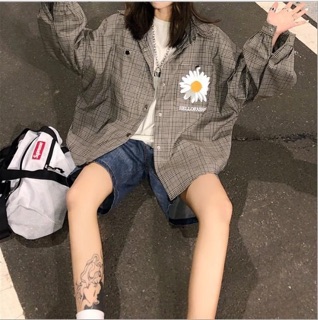Sơ mi kẻ Hoa Cúc SM0002