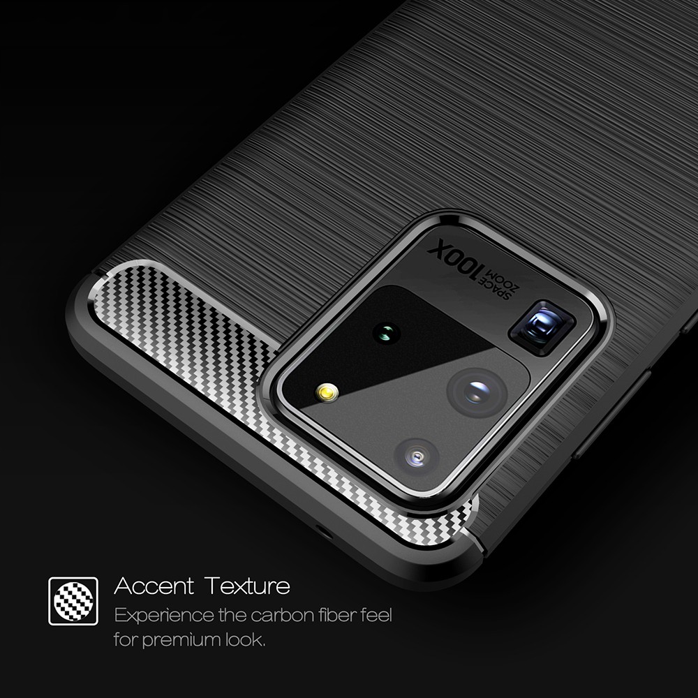 Ốp Lưng Sợi Carbon Siêu Mỏng Chống Sốc Cho Samsung Galaxy Note 20 Ultra 5g 01ls