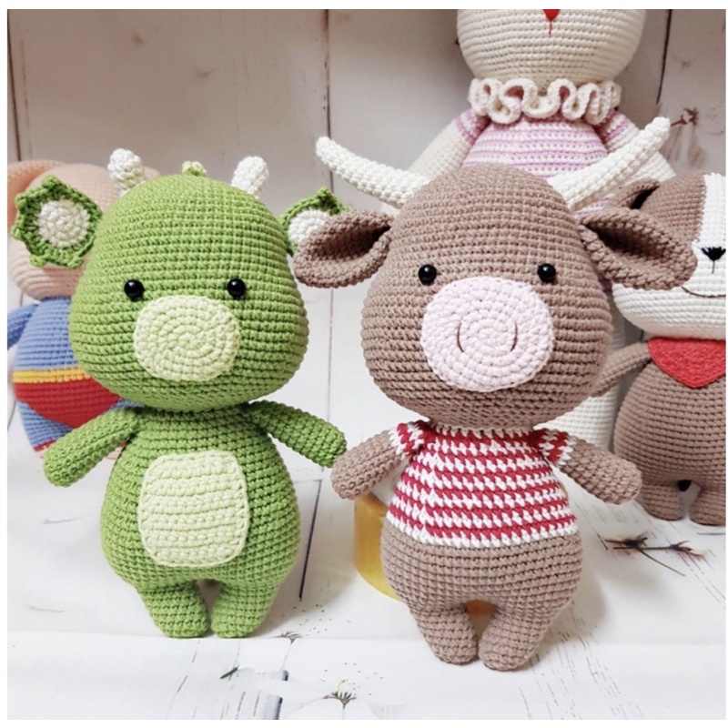 Bé Trâu bằng len handmade