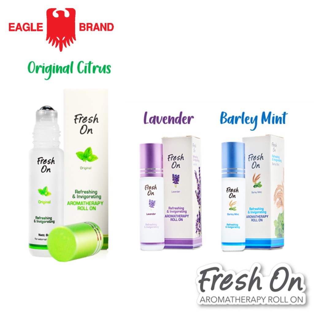DẦU GIÓ CON Ó DẠNG LĂN FRESH ON EAGLE BRAND 8ML