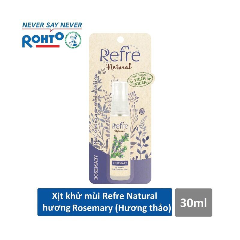 Xịt Khử Mùi Refre Natural 30ml